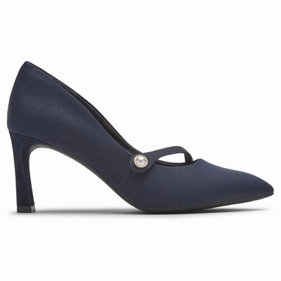 Rockport Total Motion Sheehan Mary Jane Heels Damen Navy HZI-607132